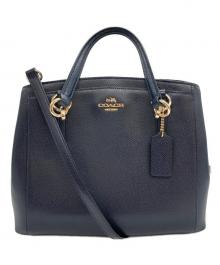 COACH（コーチ）の古着「ミネッタ/2WAYショルダーバッグ」｜ネイビー