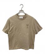 AMI Alexandre Mattiussiアミアレクサンドルマテュッシ）の古着「ハートロゴTシャツ」｜ベージュ