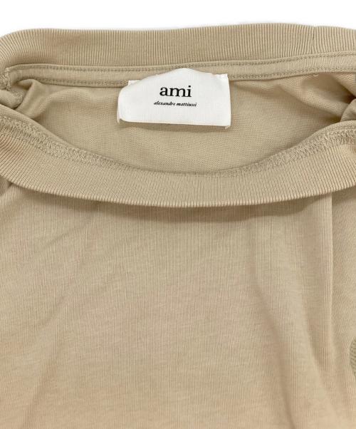 AMI Alexandre Mattiussi（アミアレクサンドルマテュッシ）AMI Alexandre Mattiussi (アミアレクサンドルマテュッシ) ハートロゴTシャツ ベージュ サイズ:Sの古着・服飾アイテム