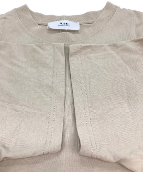 AMI Alexandre Mattiussi（アミアレクサンドルマテュッシ）AMI Alexandre Mattiussi (アミアレクサンドルマテュッシ) ハートロゴTシャツ ベージュ サイズ:Sの古着・服飾アイテム