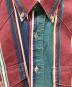 中古・古着 Wrangler (ラングラー) ストライプシャツ レッド×グリーン サイズ:XL：5000円