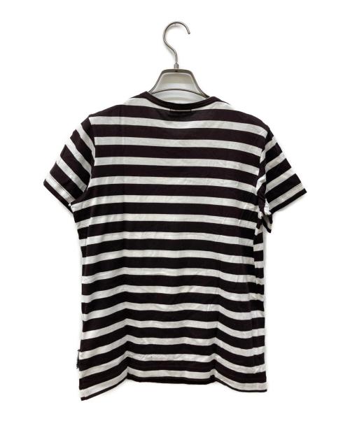 tricot COMME des GARCONS（トリココムデギャルソン）tricot COMME des GARCONS (トリココムデギャルソン) 金具デザインボーダーTシャツ ブラウン サイズ:FREEの古着・服飾アイテム
