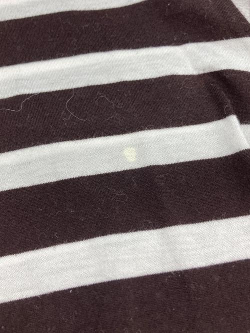 tricot COMME des GARCONS（トリココムデギャルソン）tricot COMME des GARCONS (トリココムデギャルソン) 金具デザインボーダーTシャツ ブラウン サイズ:FREEの古着・服飾アイテム