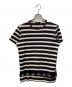 tricot COMME des GARCONS（トリココムデギャルソン）の古着「金具デザインボーダーTシャツ」｜ブラウン