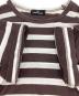 中古・古着 tricot COMME des GARCONS (トリココムデギャルソン) 金具デザインボーダーTシャツ ブラウン サイズ:FREE：8000円