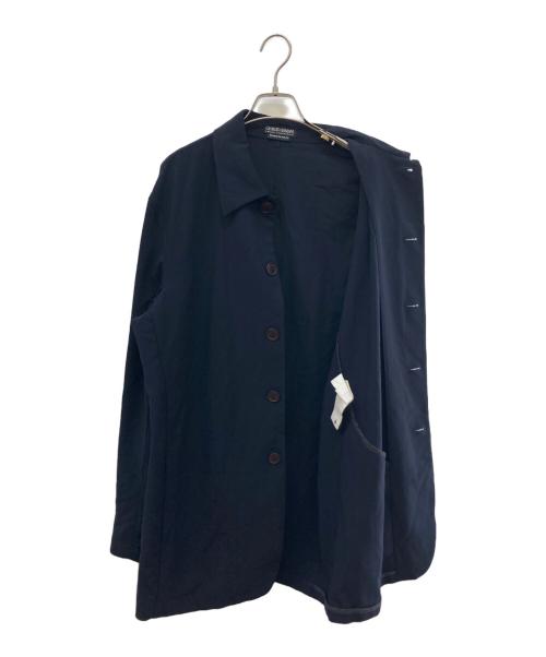 GIORGIO ARMANI（ジョルジオアルマーニ）GIORGIO ARMANI (ジョルジオアルマーニ) レーヨンライクドレスシャツ ブラック サイズ:不明の古着・服飾アイテム