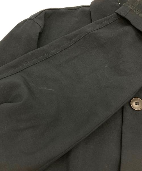 GIORGIO ARMANI（ジョルジオアルマーニ）GIORGIO ARMANI (ジョルジオアルマーニ) レーヨンライクドレスシャツ ブラック サイズ:不明の古着・服飾アイテム