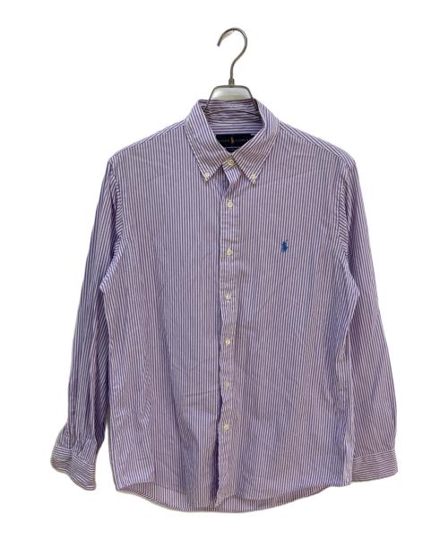 RALPH LAUREN（ラルフローレン）RALPH LAUREN (ラルフローレン) ストライプシャツ パープル サイズ:Mの古着・服飾アイテム