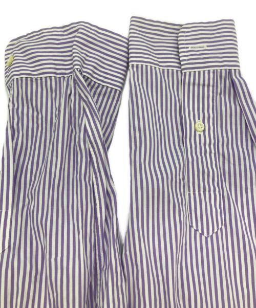 RALPH LAUREN（ラルフローレン）RALPH LAUREN (ラルフローレン) ストライプシャツ パープル サイズ:Mの古着・服飾アイテム