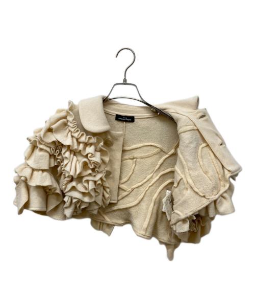 tricot COMME des GARCONS（トリココムデギャルソン）tricot COMME des GARCONS (トリココムデギャルソン) ラッフルデザインケープ ベージュ サイズ:-の古着・服飾アイテム