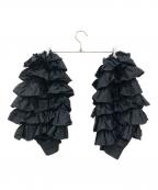 COMME des GARCONS COMME des GARCONSコムデギャルソン コムデギャルソン）の古着「ティアードフリルアームカバー」｜ブラック