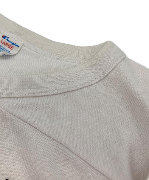 Champion（チャンピオン）Champion (チャンピオン) フットボールTシャツ ホワイト サイズ:Lの古着・服飾アイテム