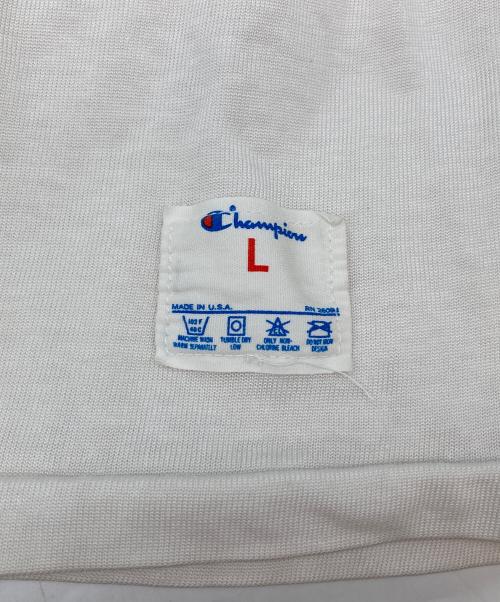 Champion（チャンピオン）Champion (チャンピオン) フットボールTシャツ ホワイト サイズ:Lの古着・服飾アイテム