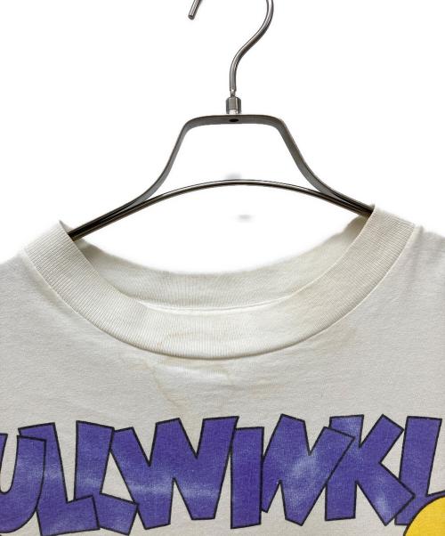 USED（ユーズド）USED (ユーズド) BULLWINKLE/プリントTシャツ ホワイト サイズ:表記無しの古着・服飾アイテム