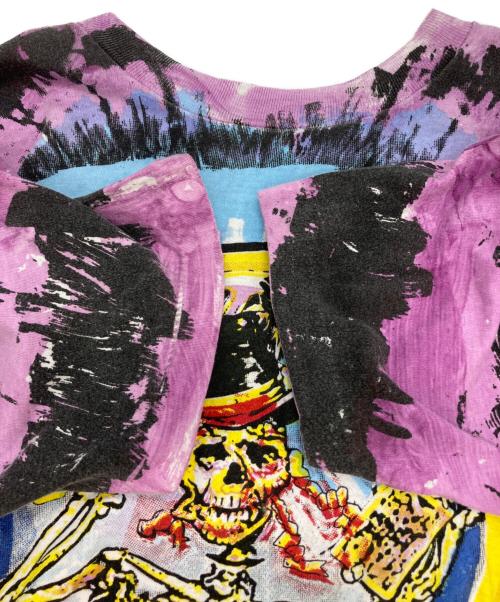 RAGS 72（ラグズ・セブンティツー）RAGS 72 (ラグズ・セブンティツー) gratefuldead/バンドTシャツ パープル×ブルー サイズ:Lの古着・服飾アイテム