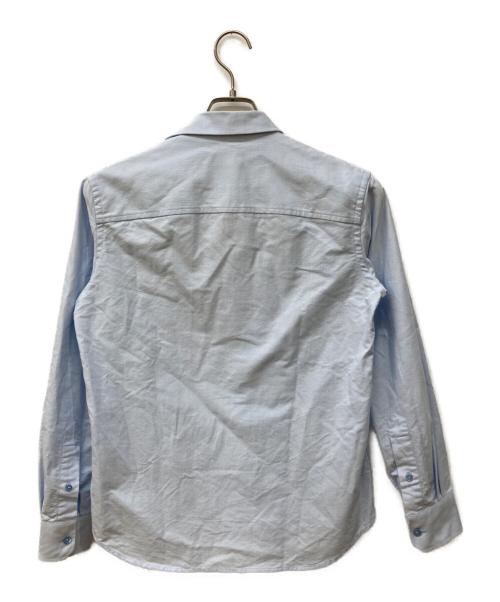 AMI Alexandre Mattiussi（アミアレクサンドルマテュッシ）AMI Alexandre Mattiussi (アミアレクサンドルマテュッシ) SMALL HEART LOGO OXFORD SHIRT/オックスフォードシャツ ライトブルー サイズ:36の古着・服飾アイテム