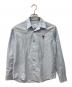AMI Alexandre Mattiussi（アミアレクサンドルマテュッシ）の古着「SMALL HEART LOGO OXFORD SHIRT/オックスフォードシャツ」｜ライトブルー