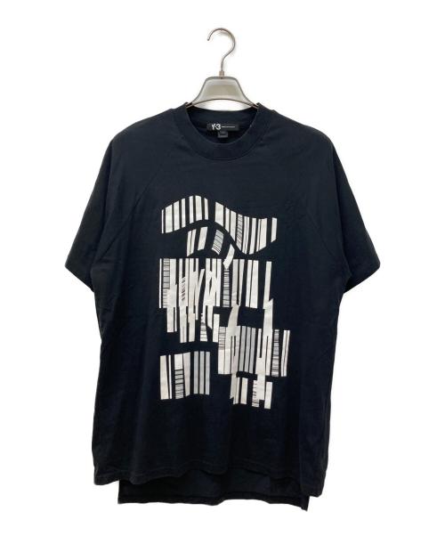 Y-3（ワイスリー）Y-3 (ワイスリー) プリントTシャツ ブラック サイズ:Ⅿの古着・服飾アイテム