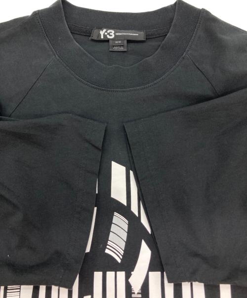 Y-3（ワイスリー）Y-3 (ワイスリー) プリントTシャツ ブラック サイズ:Ⅿの古着・服飾アイテム