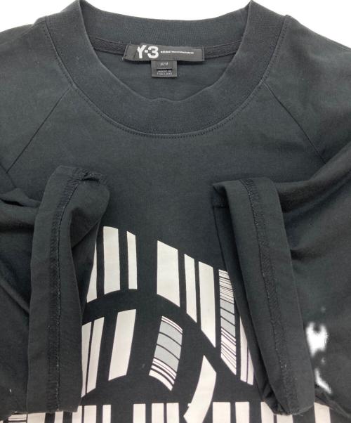 Y-3（ワイスリー）Y-3 (ワイスリー) プリントTシャツ ブラック サイズ:Ⅿの古着・服飾アイテム