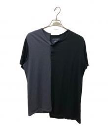 REGULATION Yohji Yamamoto（レギュレーションヨウジヤマモト）の古着「アシンメトリーTシャツ」｜ブラック