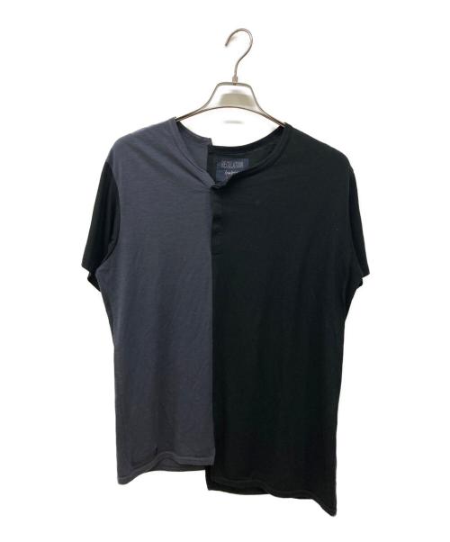 REGULATION Yohji Yamamoto（レギュレーションヨウジヤマモト）REGULATION Yohji Yamamoto (レギュレーションヨウジヤマモト) アシンメトリーTシャツ ブラック サイズ:3の古着・服飾アイテム