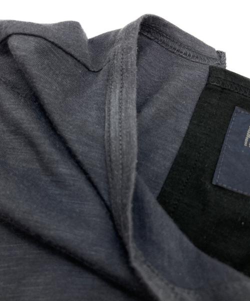 REGULATION Yohji Yamamoto（レギュレーションヨウジヤマモト）REGULATION Yohji Yamamoto (レギュレーションヨウジヤマモト) アシンメトリーTシャツ ブラック サイズ:3の古着・服飾アイテム