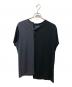 REGULATION Yohji Yamamoto（レギュレーションヨウジヤマモト）の古着「アシンメトリーTシャツ」｜ブラック