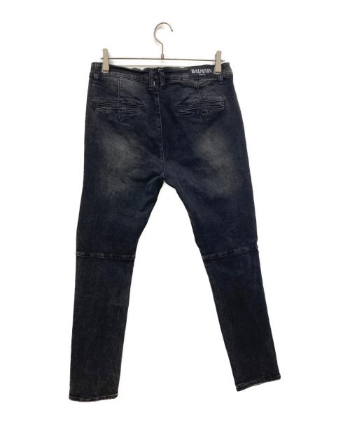 BALMAIN（バルマン）BALMAIN (バルマン) バイカーデニムパンツ ブラック サイズ:34の古着・服飾アイテム