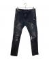 BALMAIN（バルマン）の古着「バイカーデニムパンツ」｜ブラック