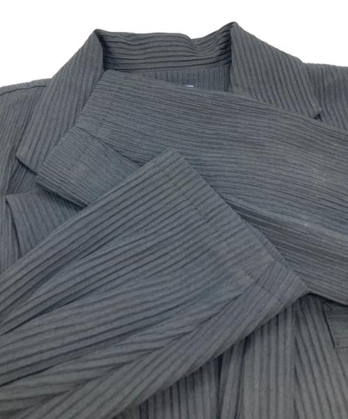 plantation（プランテーション）plantation (プランテーション) プリーツジャケット ブラック サイズ:XLの古着・服飾アイテム