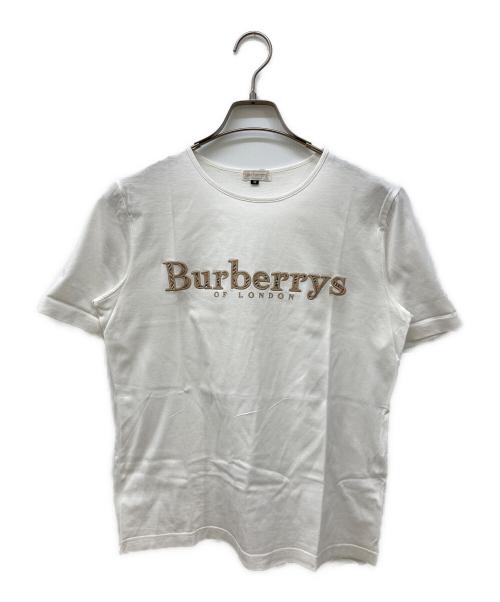 Burberry's（バーバリーズ）Burberry's (バーバリーズ) ノバチェックロゴTシャツ ホワイト サイズ:Mの古着・服飾アイテム