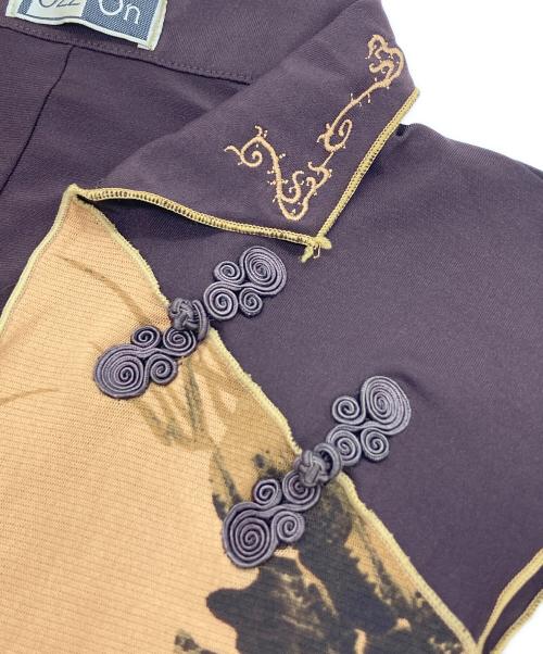 OZZON（オッズオン）OZZON (オッズオン) ノースリーブチャイナカットソー ブラウン サイズ:FREEの古着・服飾アイテム