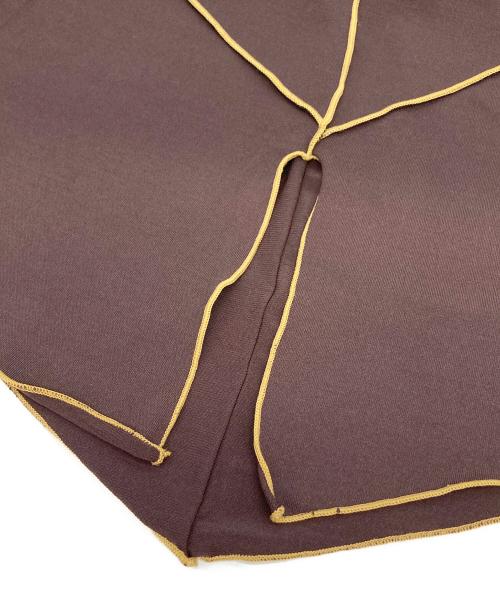 OZZON（オッズオン）OZZON (オッズオン) ノースリーブチャイナカットソー ブラウン サイズ:FREEの古着・服飾アイテム