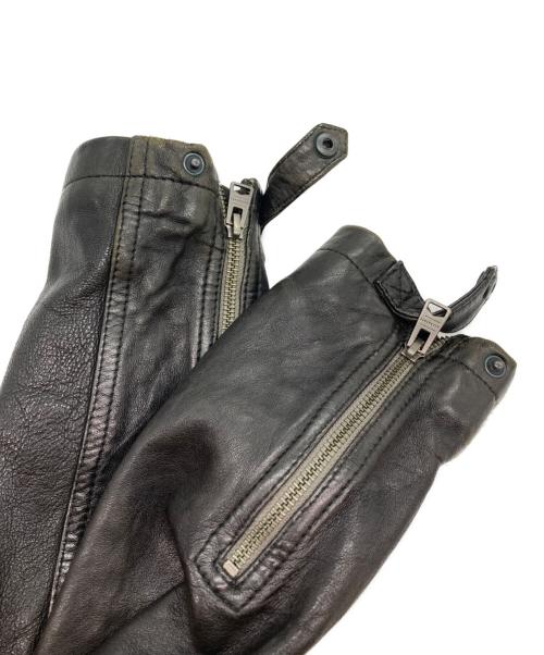 ALL SAINTS（オールセインツ）ALL SAINTS (オールセインツ) CONROY LEATHER BIKER JACKET/ラムレザージャケット ブラック サイズ:Sの古着・服飾アイテム