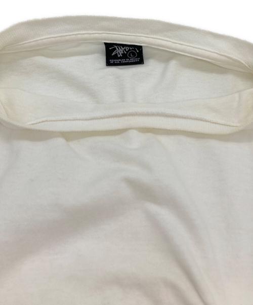 stussy（ステューシー）stussy (ステューシー) サイドプリントTシャツ ホワイト サイズ:Lの古着・服飾アイテム