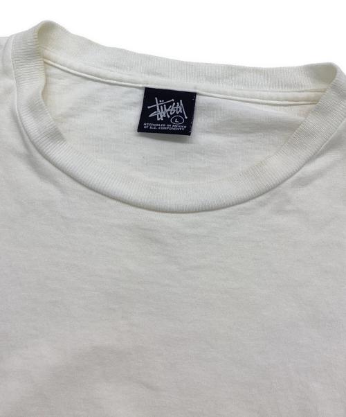 stussy（ステューシー）stussy (ステューシー) サイドプリントTシャツ ホワイト サイズ:Lの古着・服飾アイテム