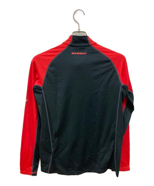 MAMMUT（マムート）MAMMUT (マムート) Atacazo Zip Pull AF/ハーフジップカットソー ブラック×レッド サイズ:S 未使用品の古着・服飾アイテム