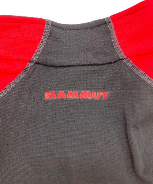 MAMMUT（マムート）MAMMUT (マムート) Atacazo Zip Pull AF/ハーフジップカットソー ブラック×レッド サイズ:S 未使用品の古着・服飾アイテム