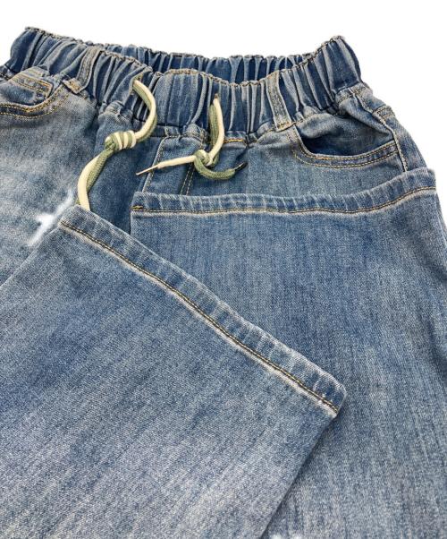 ANDREA&CO（アンドレアアンドコー）andrea&co (アンドレアアンドコー) デニムビジュー刺繍パンツ インディゴ サイズ:-の古着・服飾アイテム