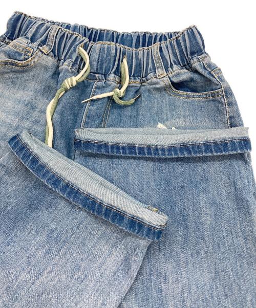 ANDREA&CO（アンドレアアンドコー）andrea&co (アンドレアアンドコー) デニムビジュー刺繍パンツ インディゴ サイズ:-の古着・服飾アイテム