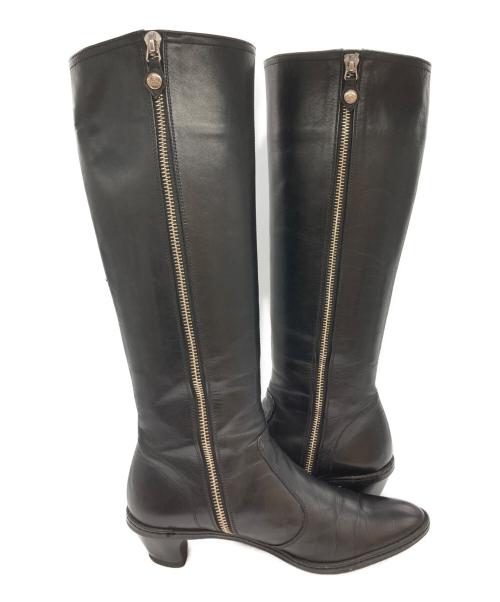 Vivienne Westwood（ヴィヴィアンウエストウッド）Vivienne Westwood (ヴィヴィアンウエストウッド) ロングブーツ ブラック サイズ:36の古着・服飾アイテム