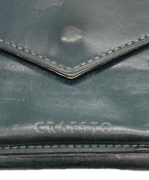 CRAFSTO（クラフスト）CRAFSTO (クラフスト) 3つ折りコンパクトウォレット ネイビーの古着・服飾アイテム