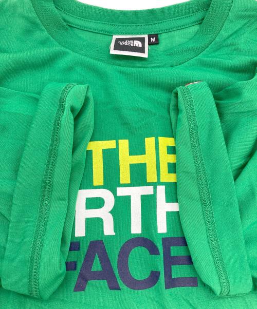 THE NORTH FACE（ザ ノース フェイス）THE NORTH FACE (ザ ノース フェイス) プリントTシャツ グリーン サイズ:Ⅿ 未使用品の古着・服飾アイテム