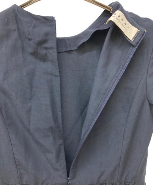 MARNI（マルニ）MARNI (マルニ) S/Sブラウスワンピース ネイビー サイズ:Ⅿの古着・服飾アイテム