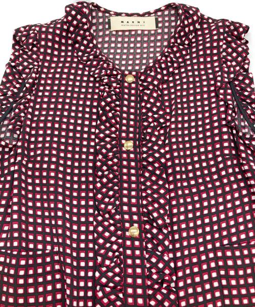 MARNI（マルニ）MARNI (マルニ) ノースリーブブラウス レッド サイズ:Ⅿの古着・服飾アイテム