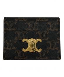 CELINE（セリーヌ）の古着「バイフォールド トリオンフ カードホルダー」｜ブラウン
