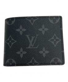 LOUIS VUITTON（ルイ ヴィトン）の古着「ポルトフォイユ・スレンダー/カードケース」｜ブラック