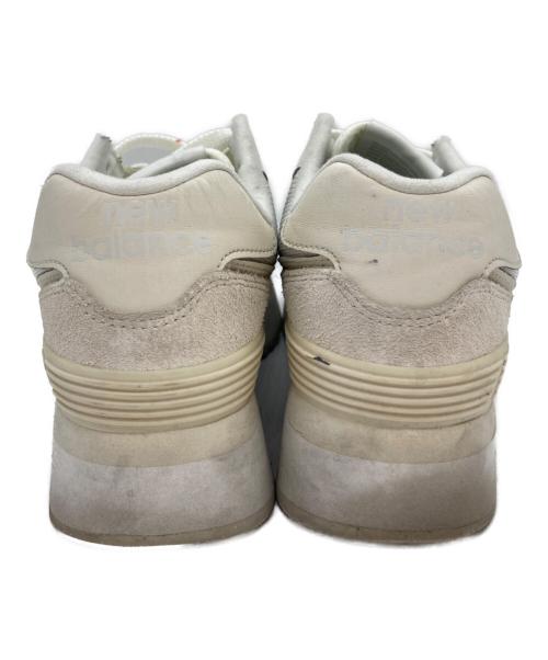 NEW BALANCE（ニューバランス）NEW BALANCE (ニューバランス) 574 厚底スニーカー アイボリー サイズ:24.5cmの古着・服飾アイテム