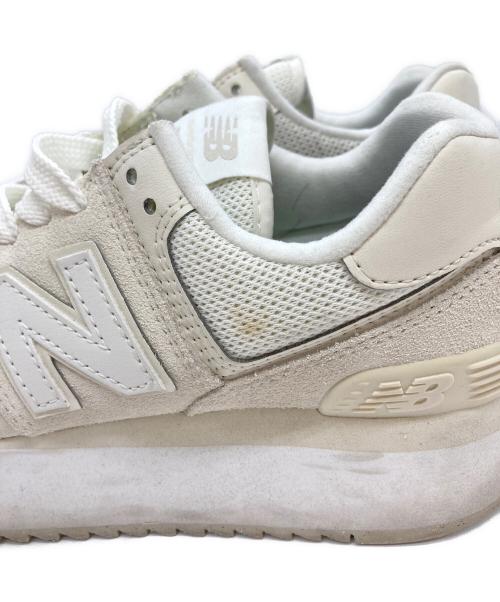 NEW BALANCE（ニューバランス）NEW BALANCE (ニューバランス) 574 厚底スニーカー アイボリー サイズ:24.5cmの古着・服飾アイテム